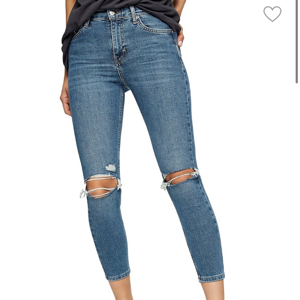 Topshop Petite Ripped Jamie Skinny Jeans